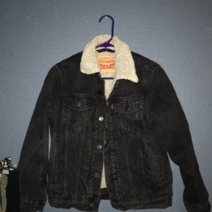 Wool denim jacket